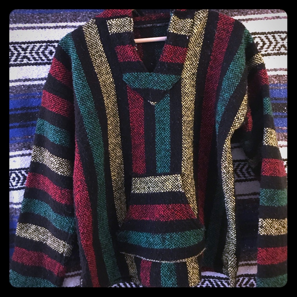 Baja style hoodie. Stay warm this fall.